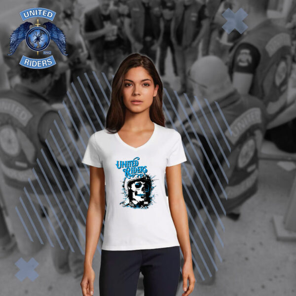 T-shirt Femme Casque bleu "United Riders"