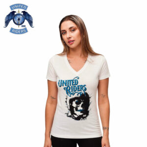T-shirt Femme Casque bleu "United Riders"